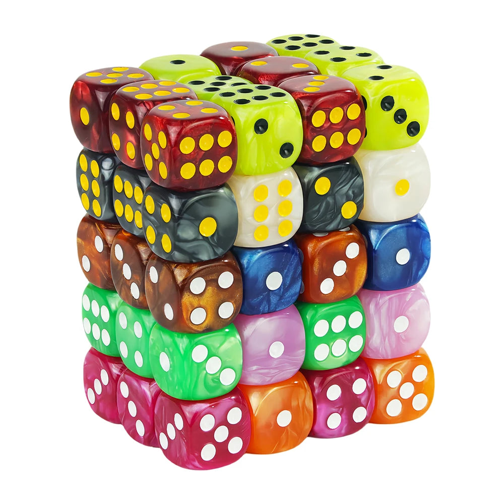 Marble Acrylic Game Dice